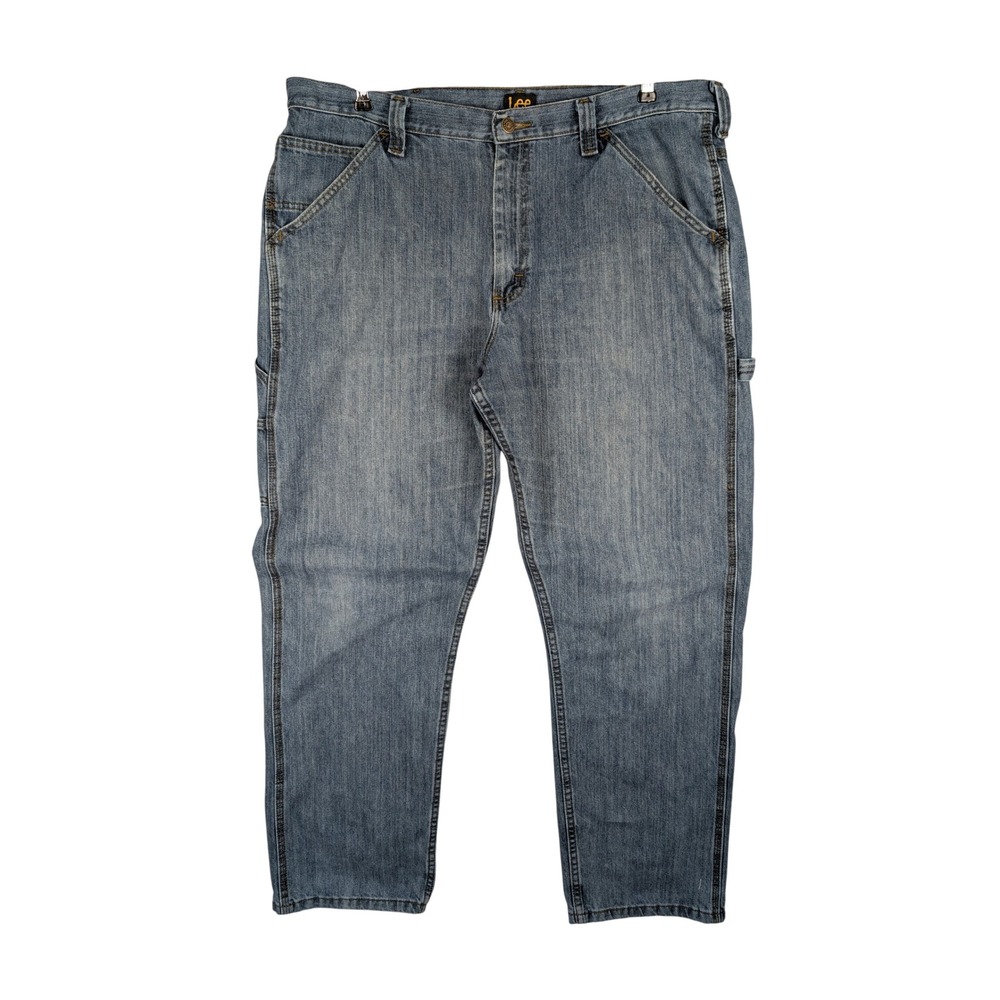 Lee Men's Loose Fit Carpenter Jeans Y2K Light Wash Denim 38x32 T001 2030